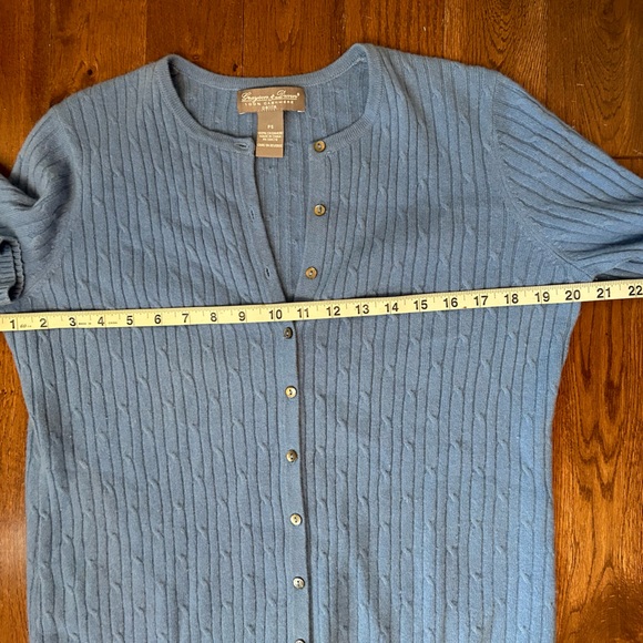100% Cashmere Cable Button Down Cardigan - Picture 3 of 8